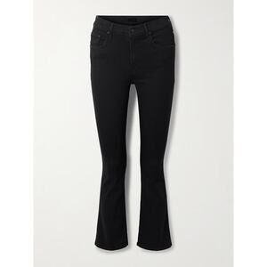 Mother Denim The Cruiser Flare Black Denim Jeans in Not Guilty Sz 26